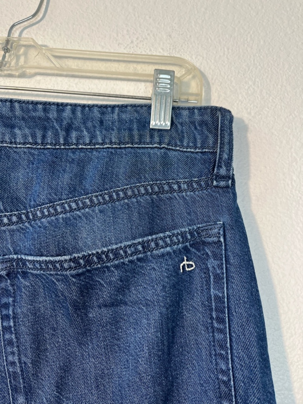 Rag & Bone Lori Mid Rise Wide Leg Darkwash Denim Jeans Size 29 - Picture 7 of 9